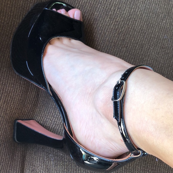Amina Muaddi Bianca Platform 